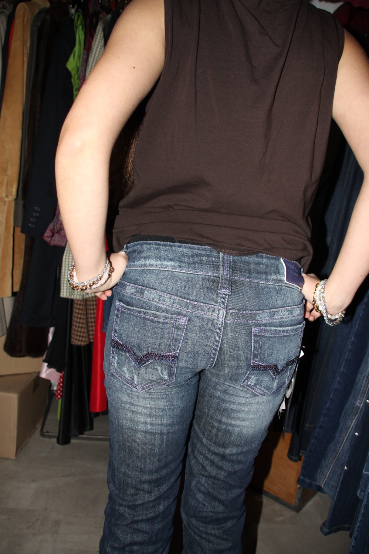 Guess Jeans XS Blau, Lila