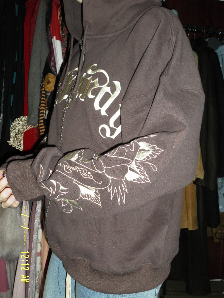 Ed Hardy Hoodie Sipper Braun