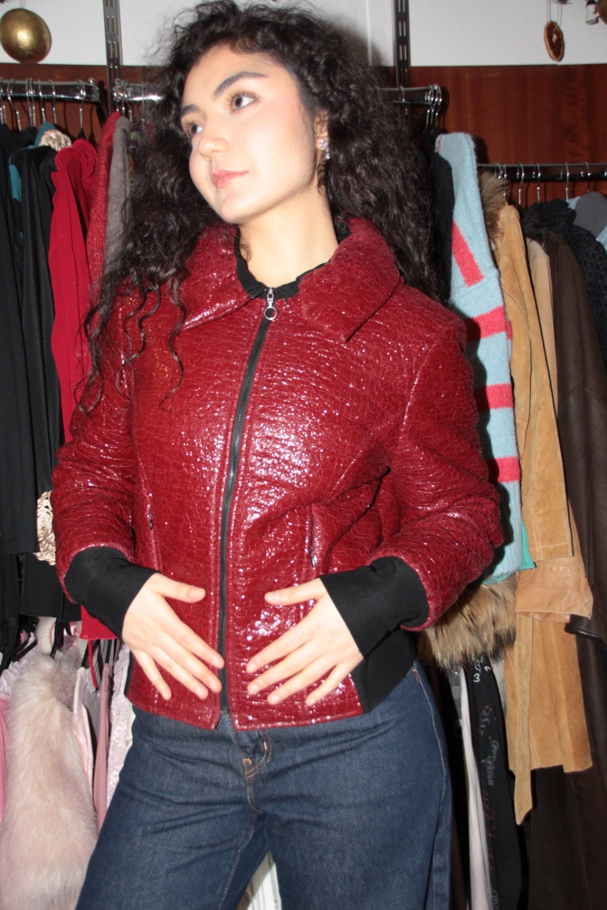 Tuzzi Jacke 38 Weinrot