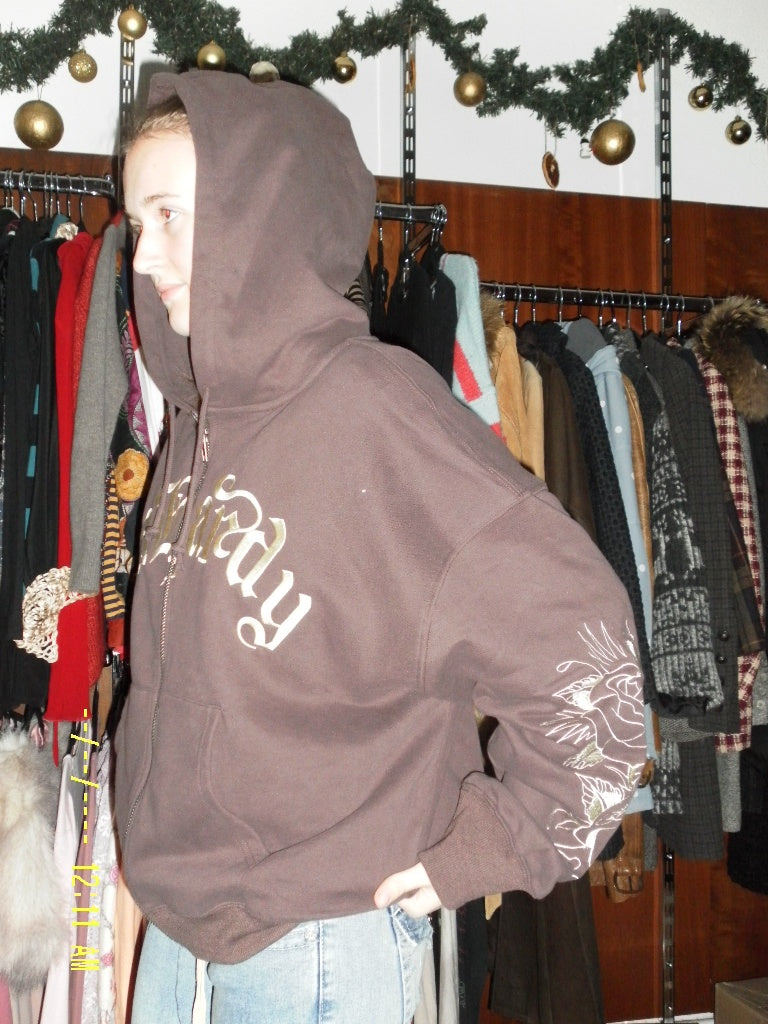 Ed Hardy Hoodie Sipper Braun