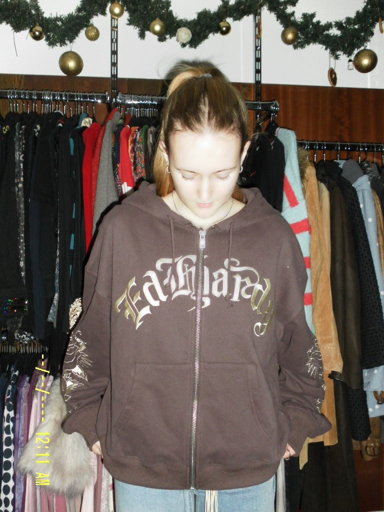 Ed Hardy Hoodie Sipper Braun