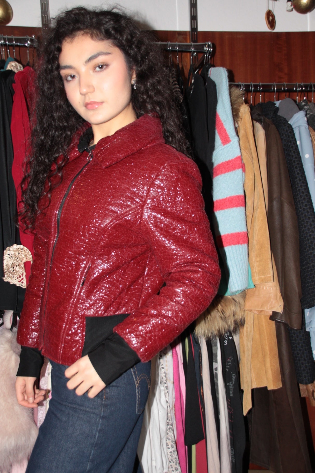 Tuzzi Jacke 38 Weinrot