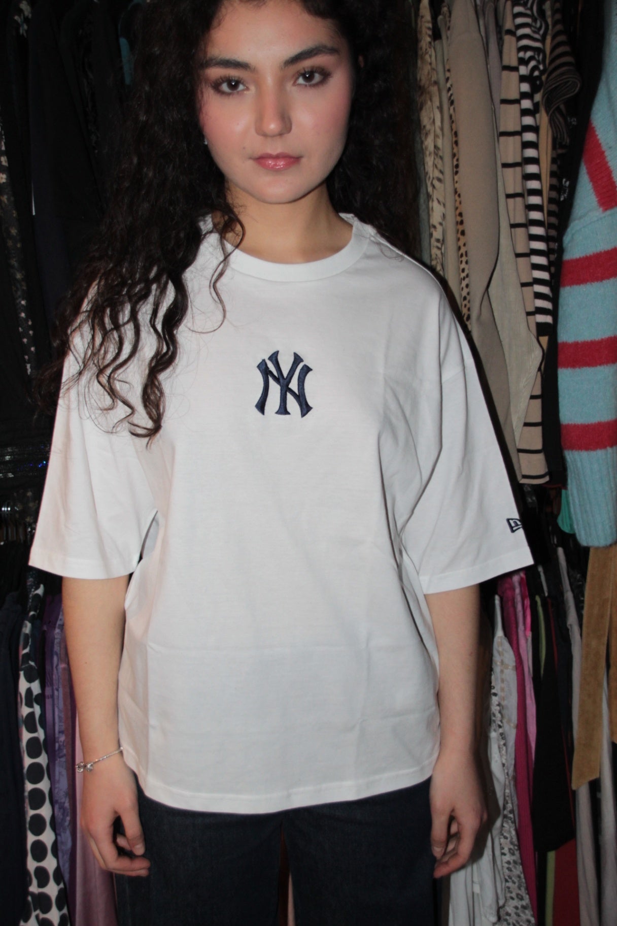 New Era T-Shirt M Weiß