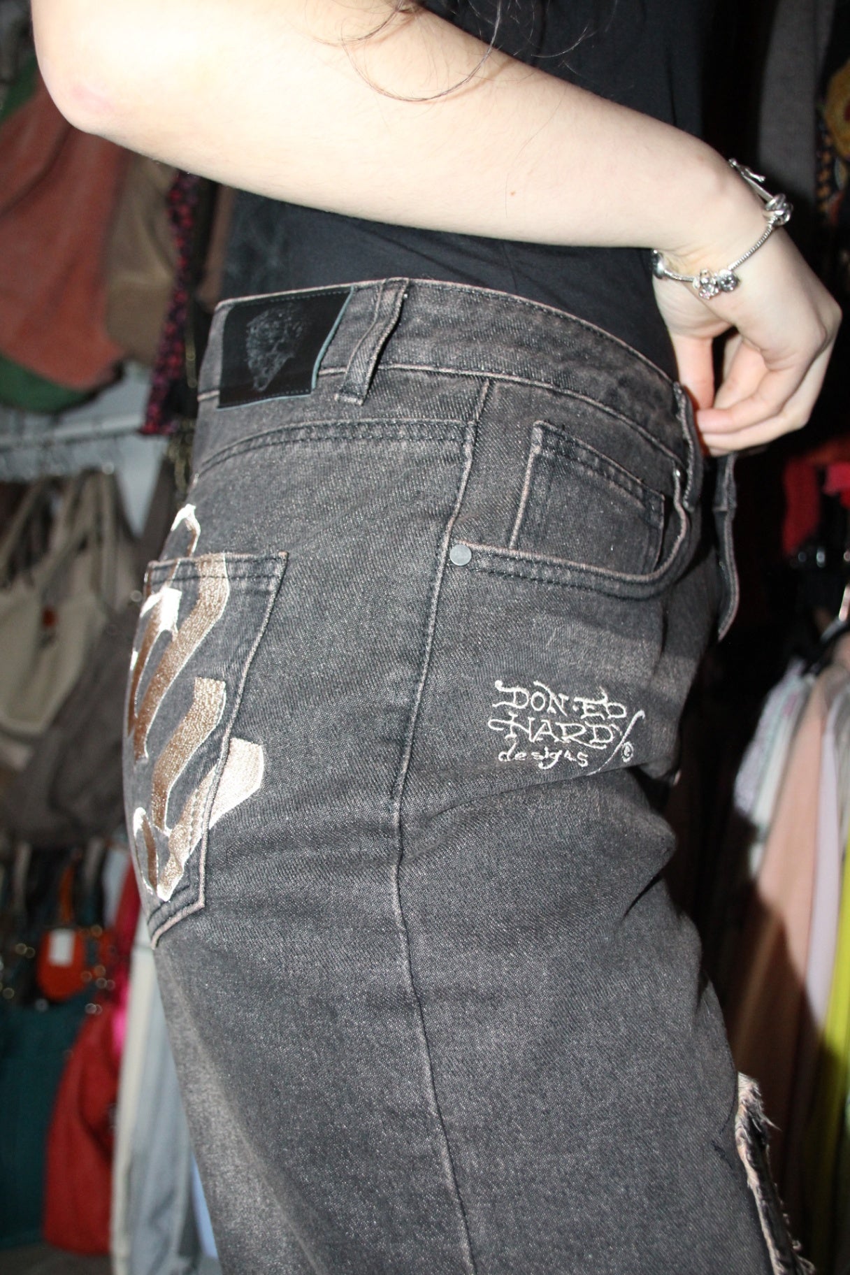Ed Hardy Jeans S Dunkelbraun