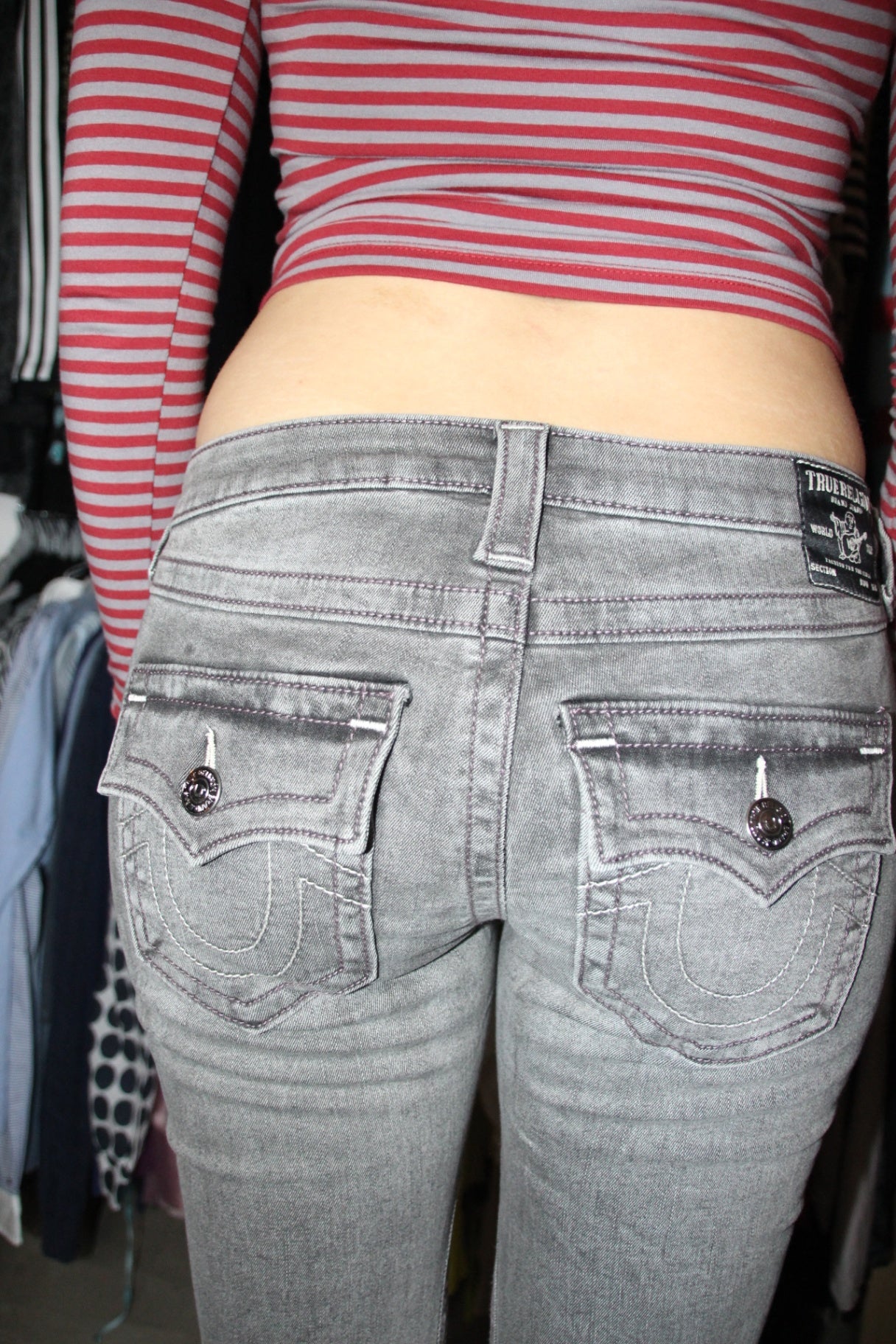 True Religion Jeans W28 Grau