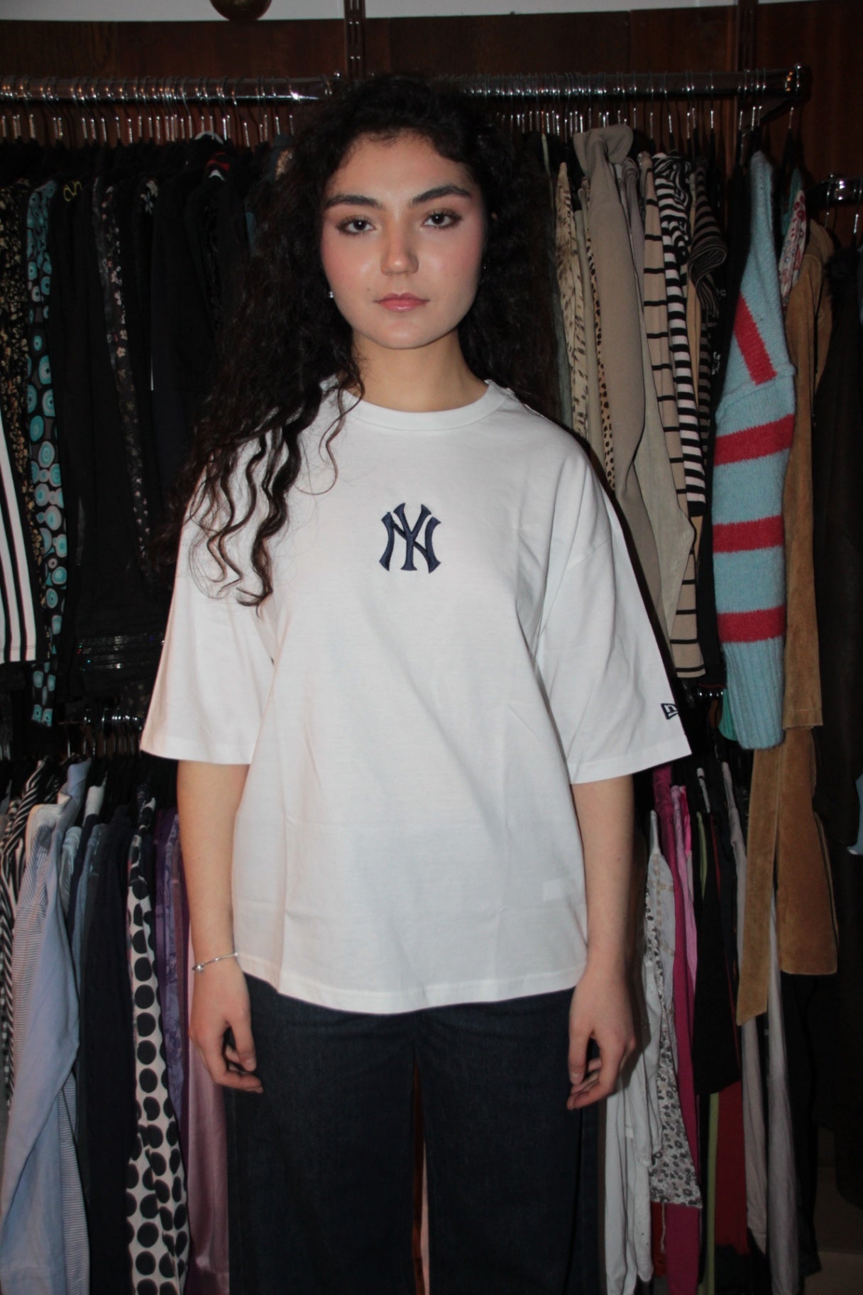 New Era T-Shirt M Weiß