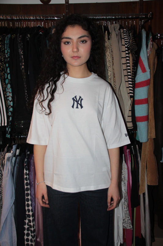 New Era T-Shirt M Weiß