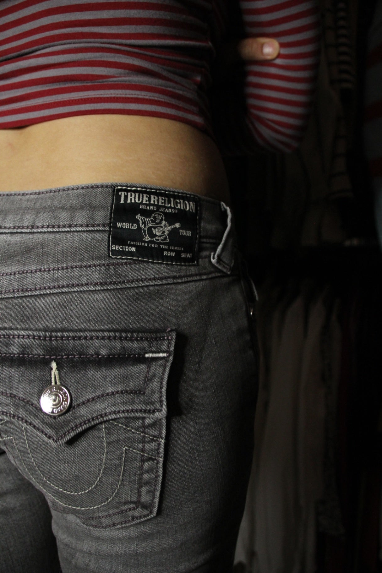 True Religion Jeans W28 Grau