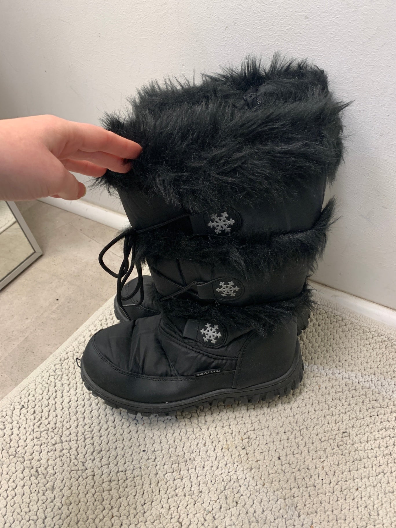 Snow Fun Stiefel 40 Schwarz