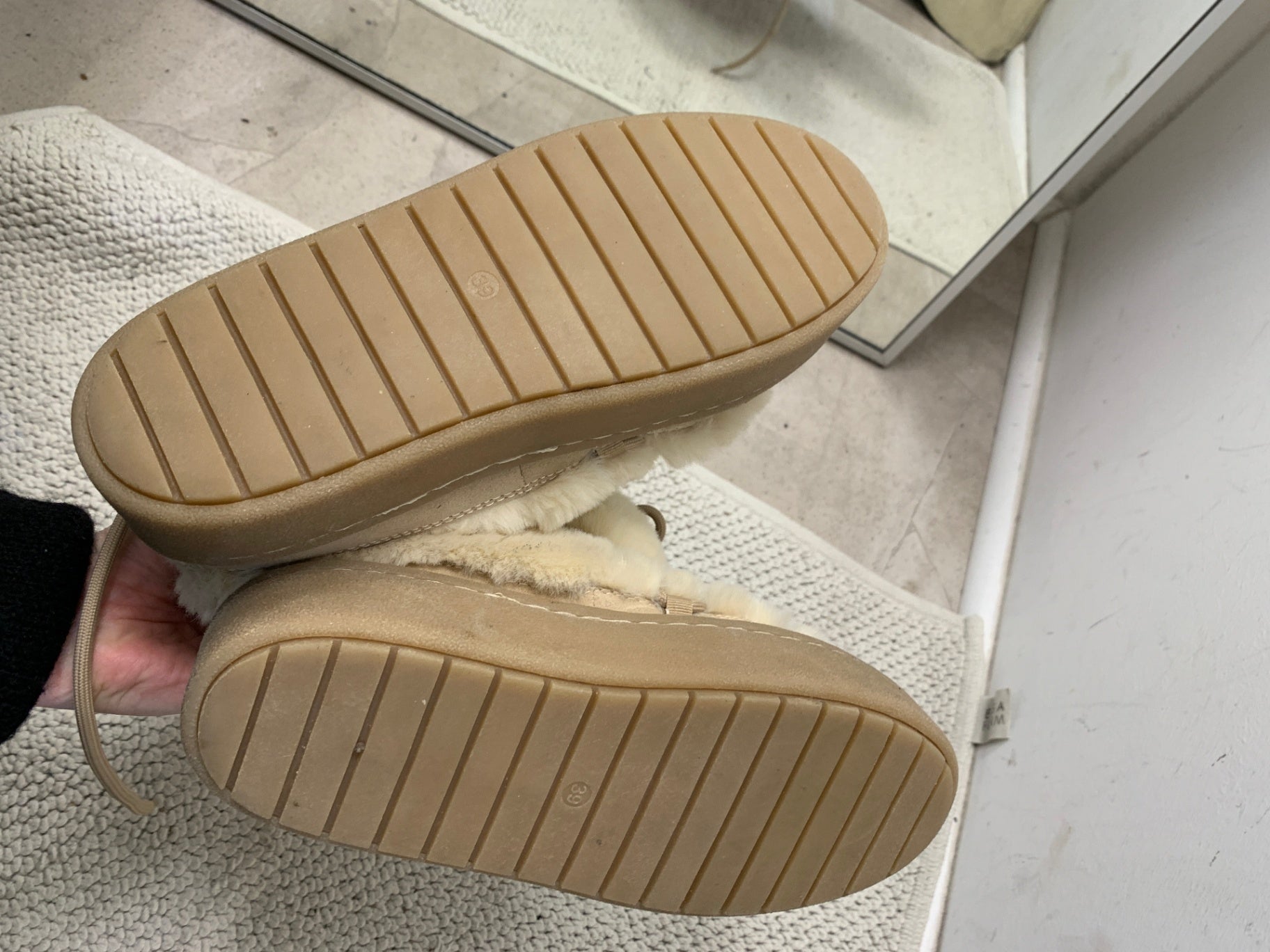 Unbekannt Schuhe 39 Beige