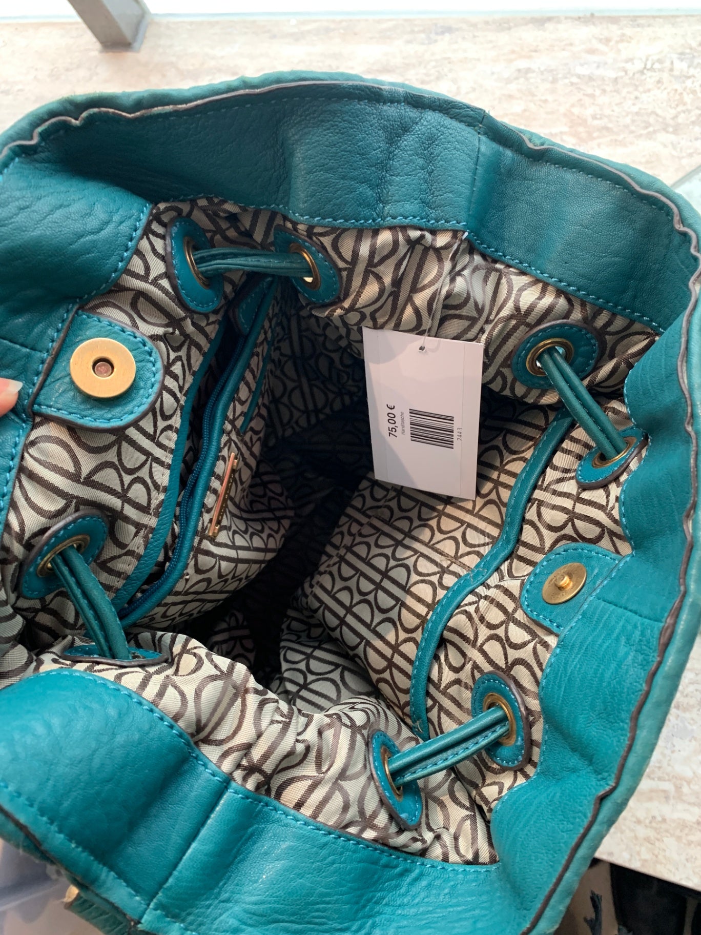 Bill Blass Tasche Türkis