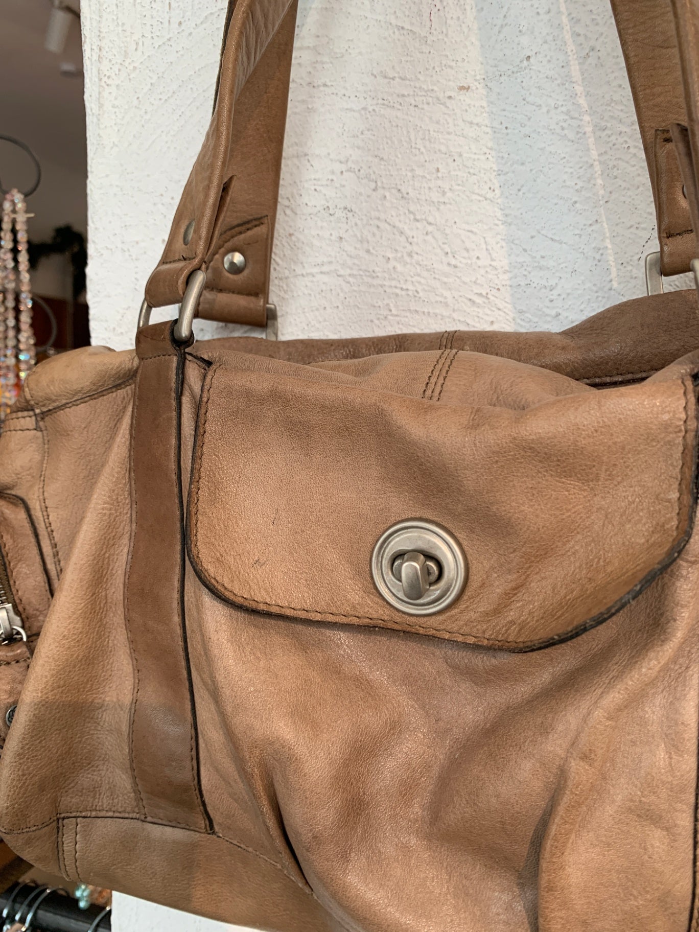pieces Handtasche PREIS FEHLT Beige Braun