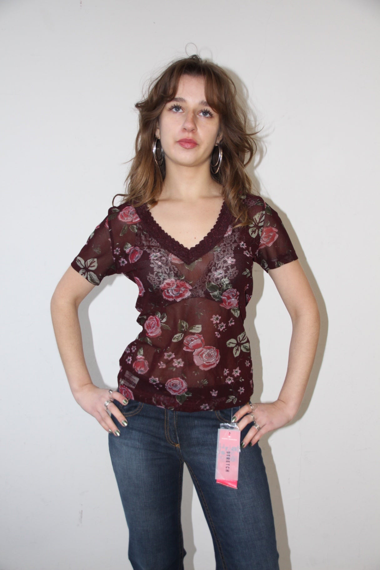 Unbekannt top Bordeauxrot