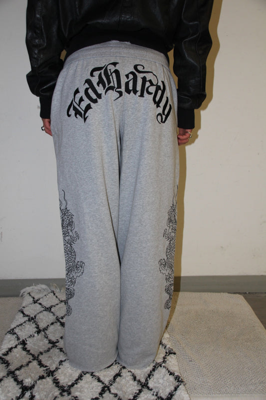 Ed Hardy Hose S Grau