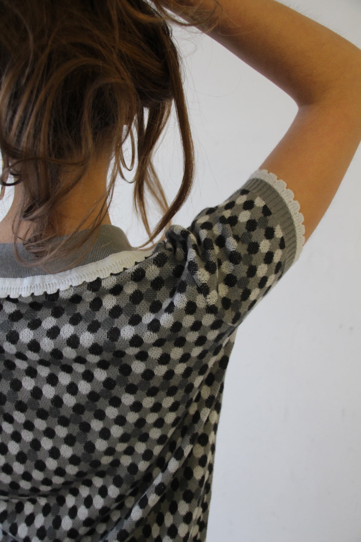 Puma T-Shirt S Grau mit schwarzen Punkten