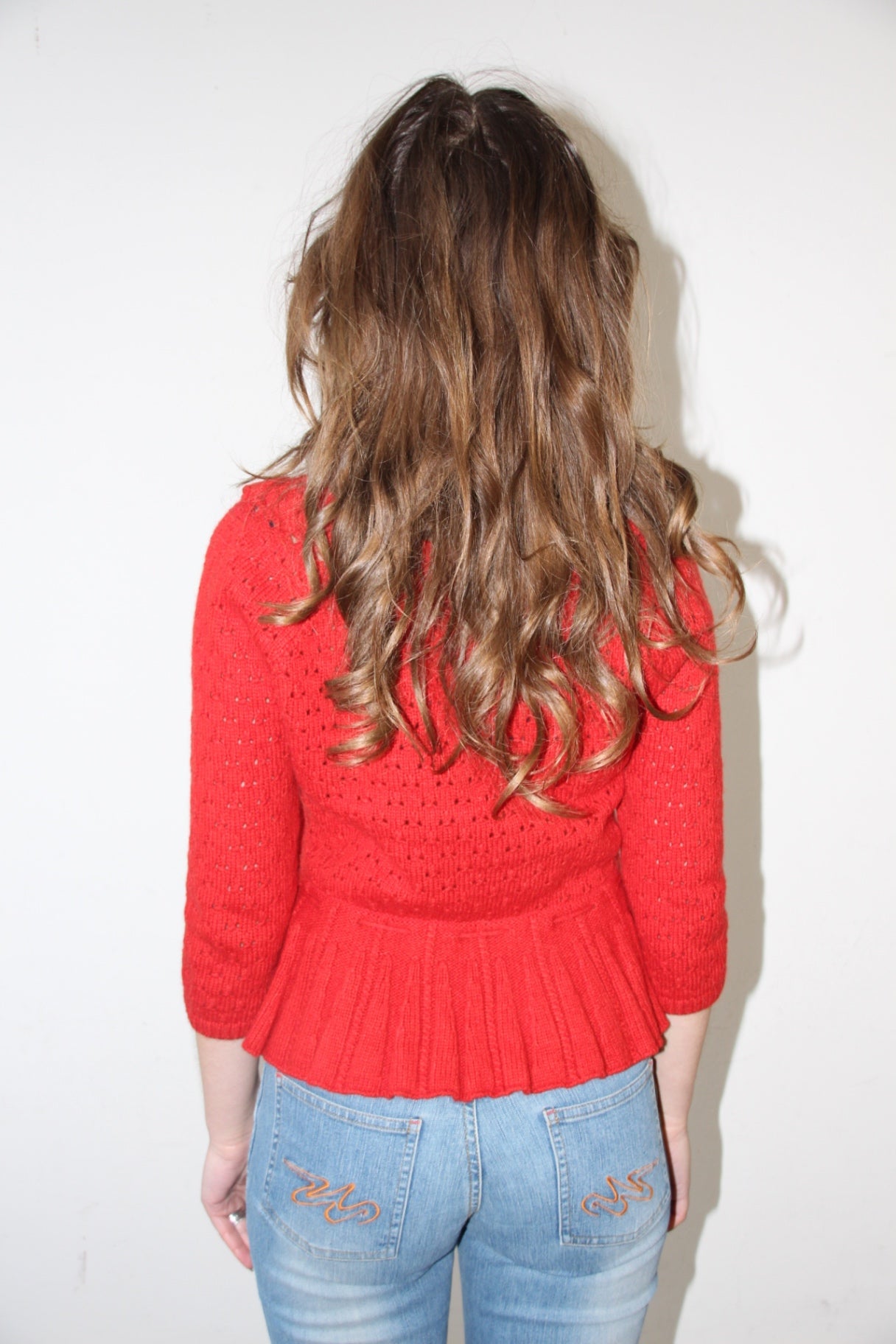 Unbekannt Strickoberteil S Rot