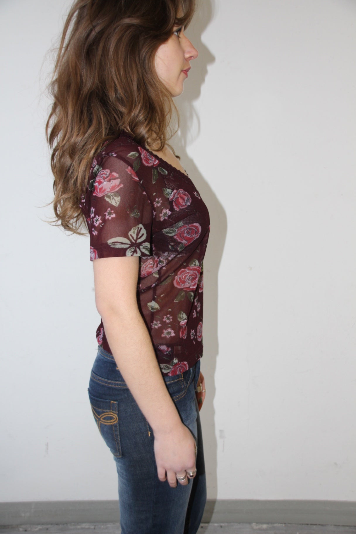 Unbekannt top Bordeauxrot