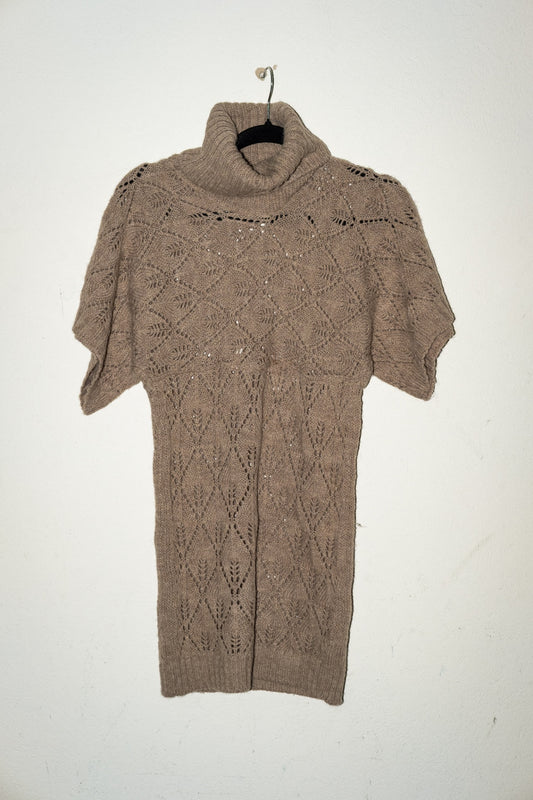 Strick kleid M Beige