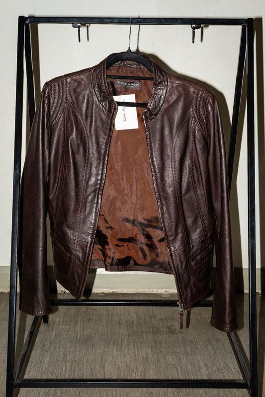 Franco Callegari Lederjacke 38 Braun