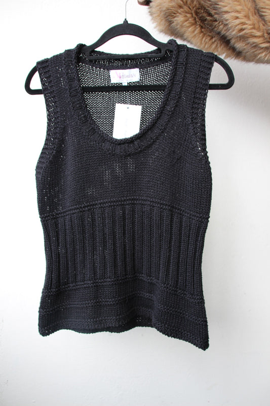 Ärmelloses Oberteil M Schwarz