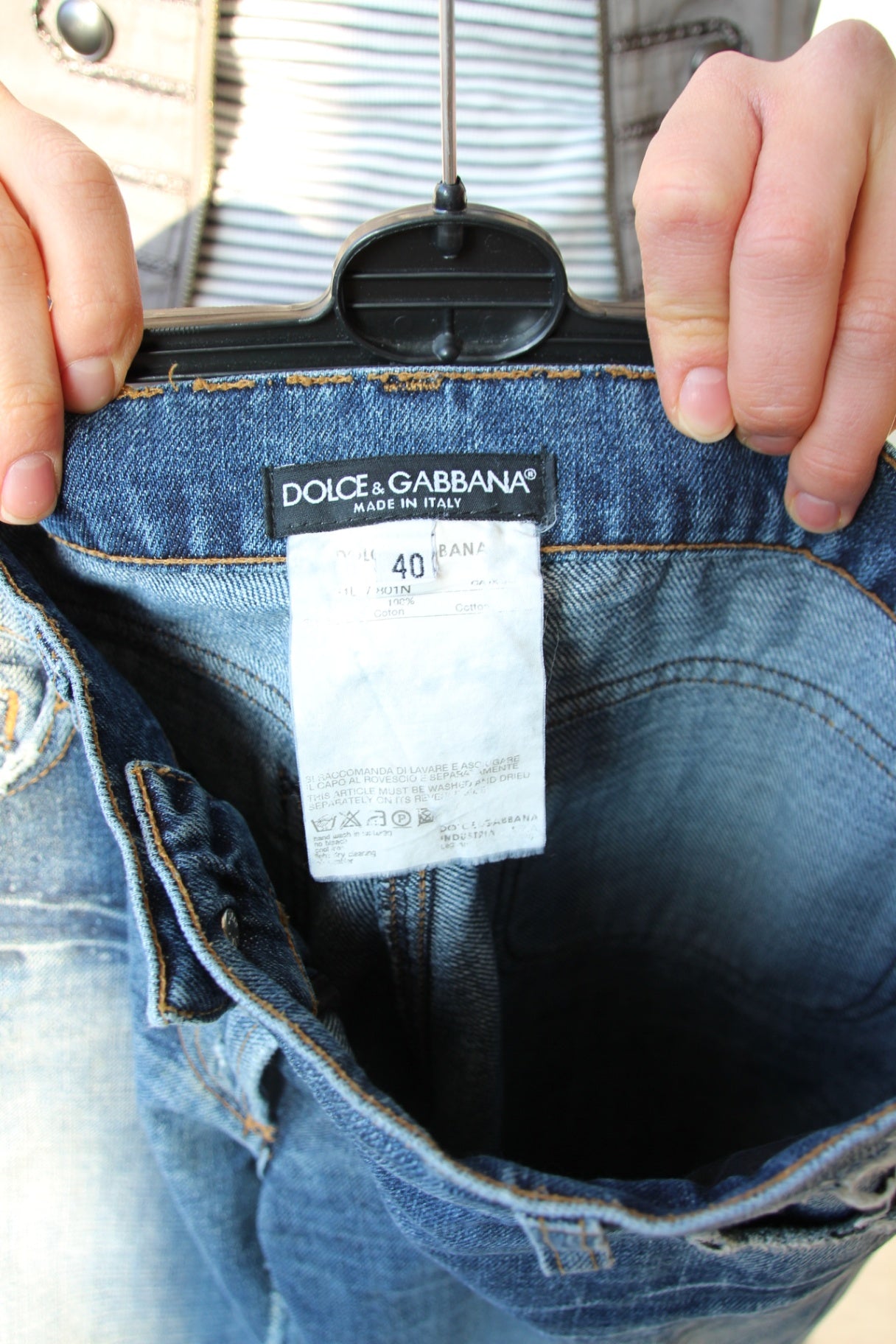 DOLCE & GABBANA Jeans 40 Blau