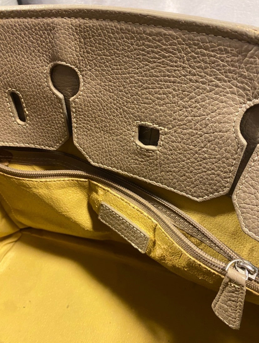 Tasche Groß Beige/Grau