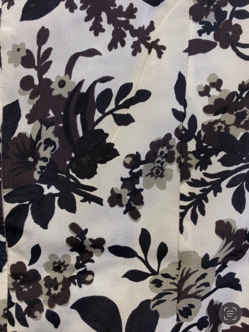 Balenciaga Blusen-Top 40 Weiß mit Blumenmuster