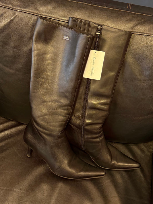 Valdi Felli Stiefel 37 Dunkelbraun/Schwarz