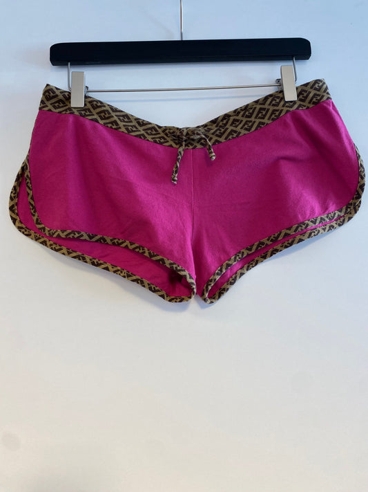 Fendi Micro Shorts M Pink, Braun
