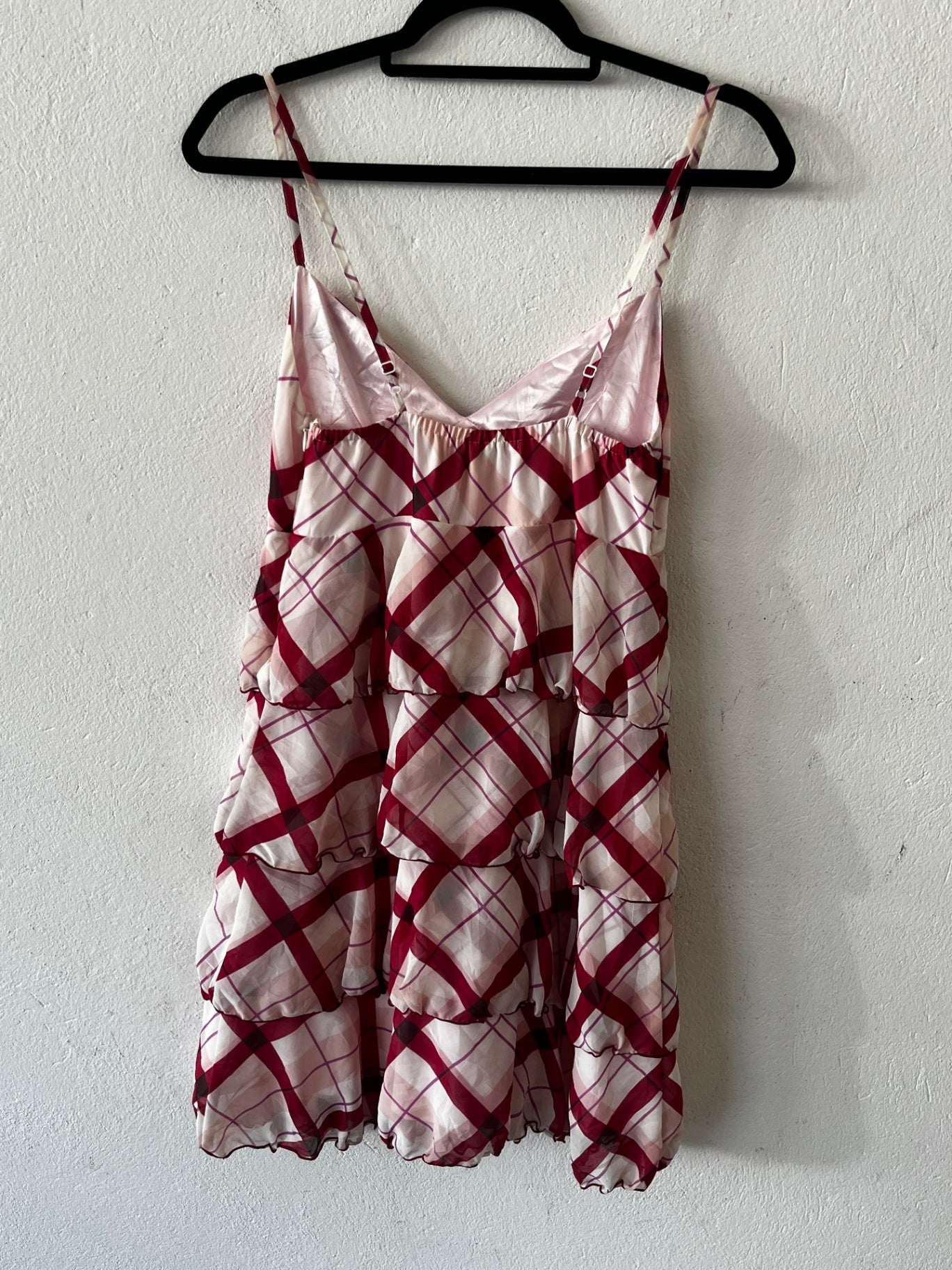 Kleid XS/S Rosa, Rot, Weiß