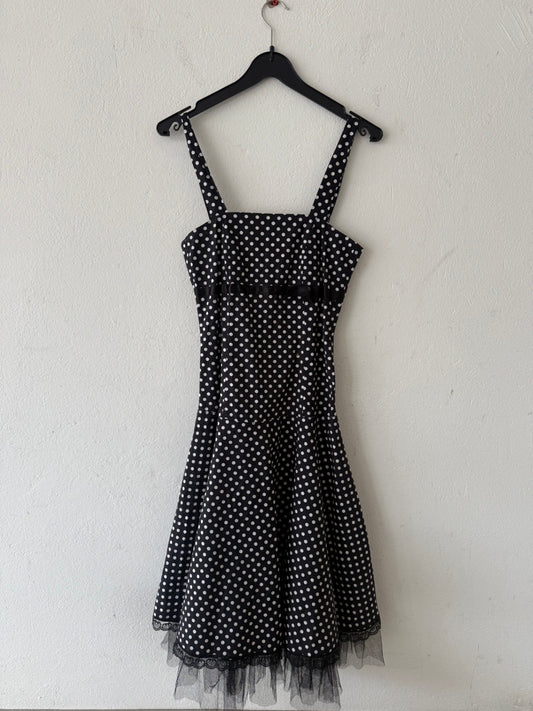Kleid S Schwarz und Weiß