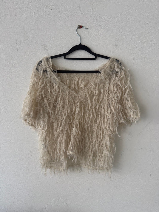 Strickjacke XS Beige