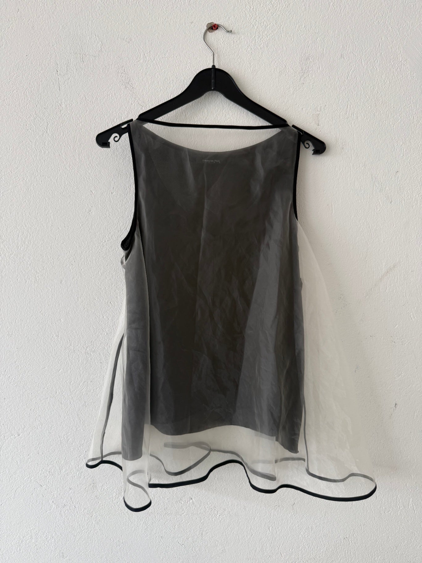 Oberteil M Schwarz und Transparent
