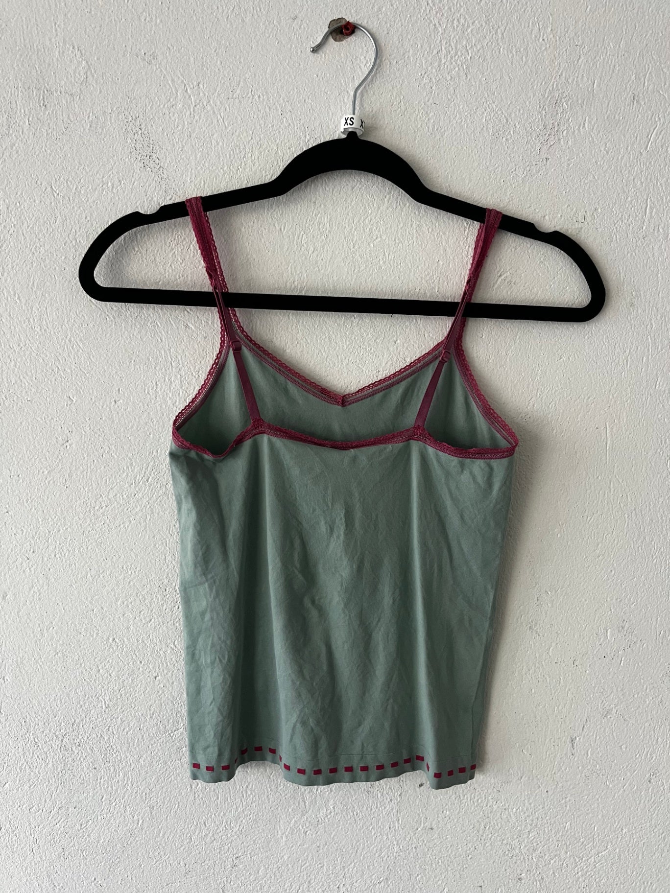 Top XS Grau mit pinken Details