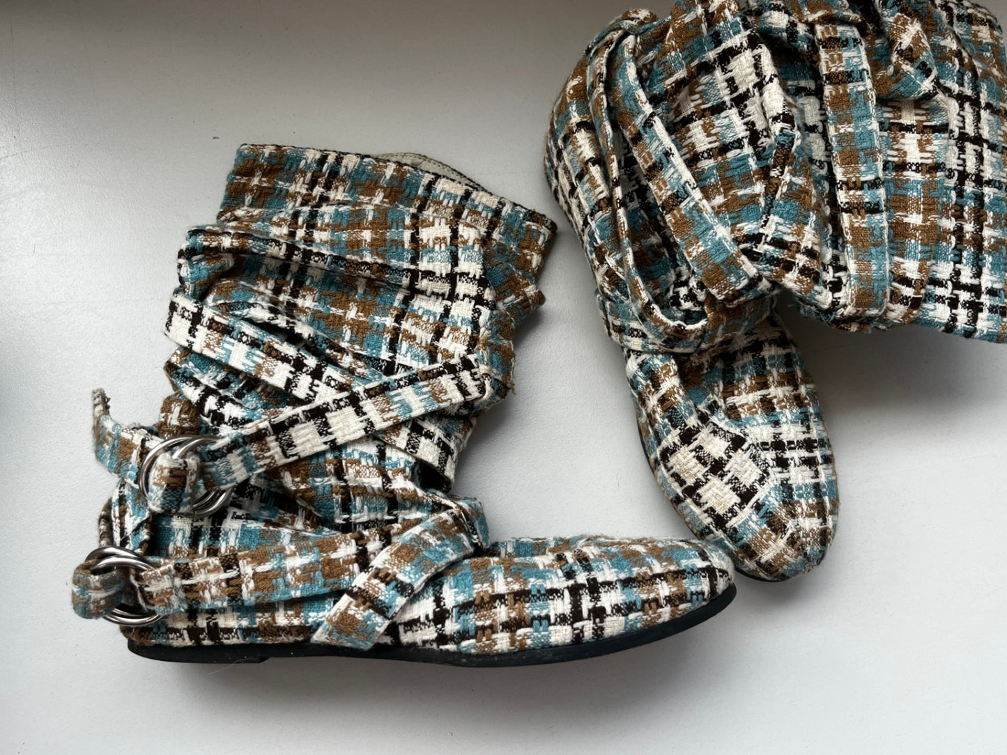 Schuhe 38 Multicolor (braun, schwarz, weiß, blau)
