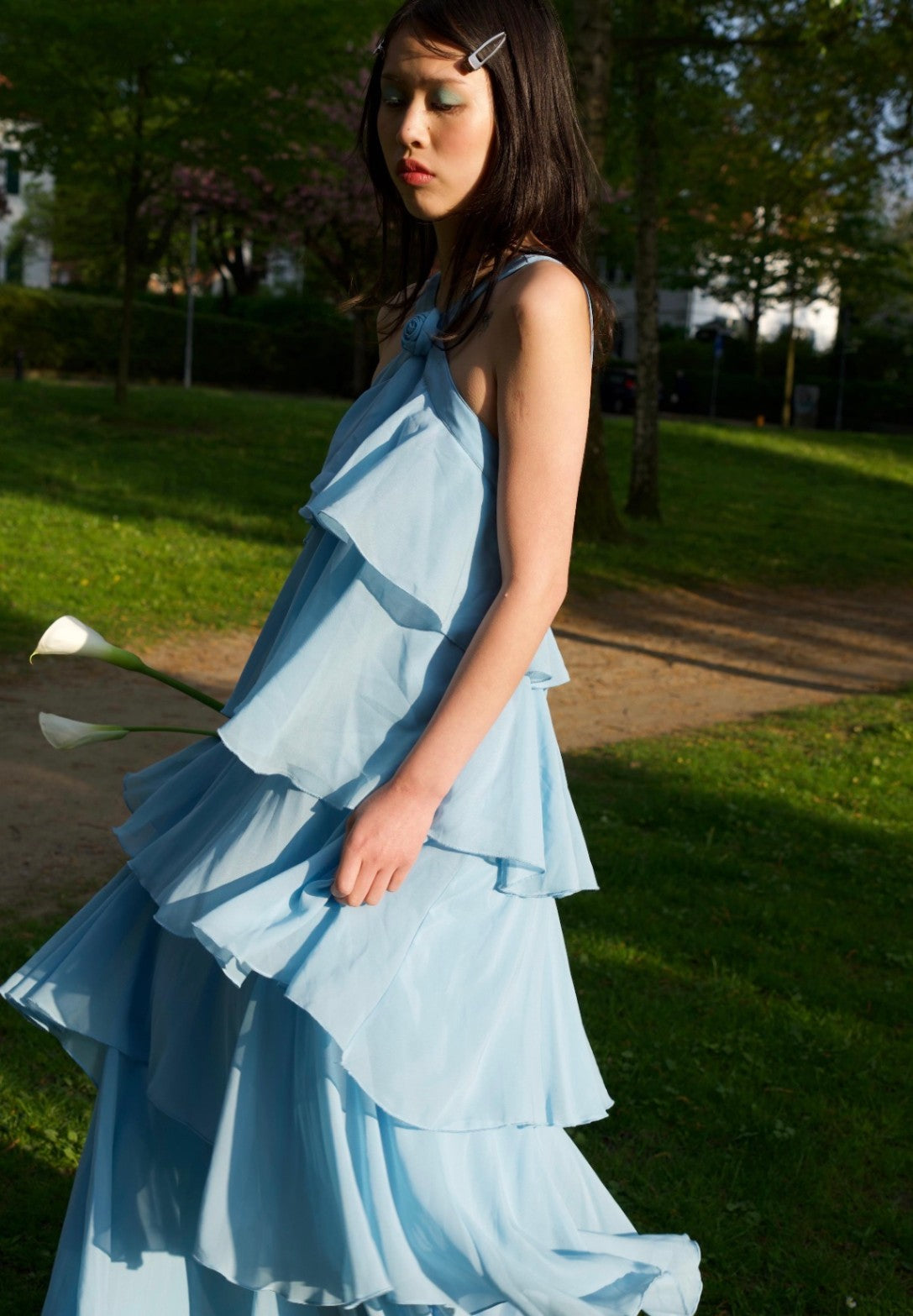 Maxikleid L Hellblau