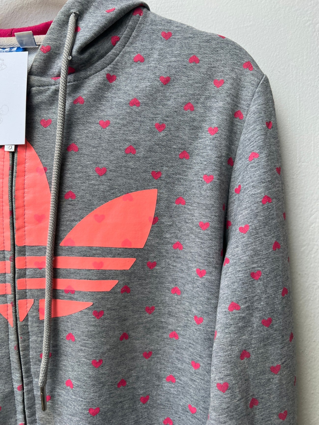 Adidas Jacke S Grau Pink