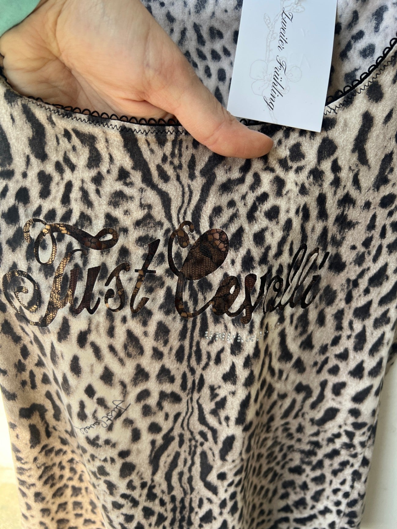 Just Cavalli T-Shirt M Leopardenmuster 