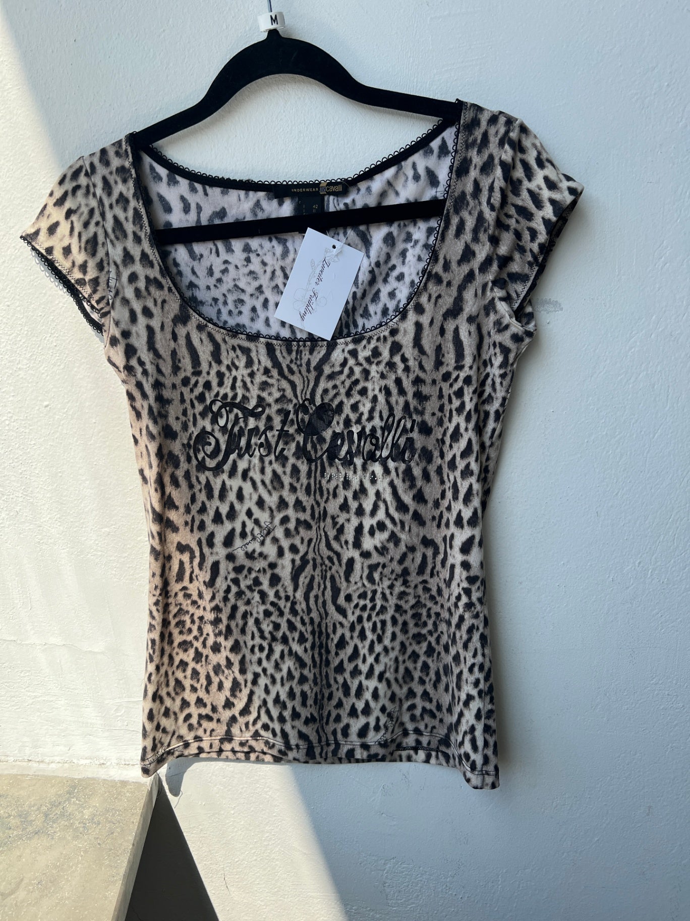 Just Cavalli T-Shirt M Leopardenmuster 