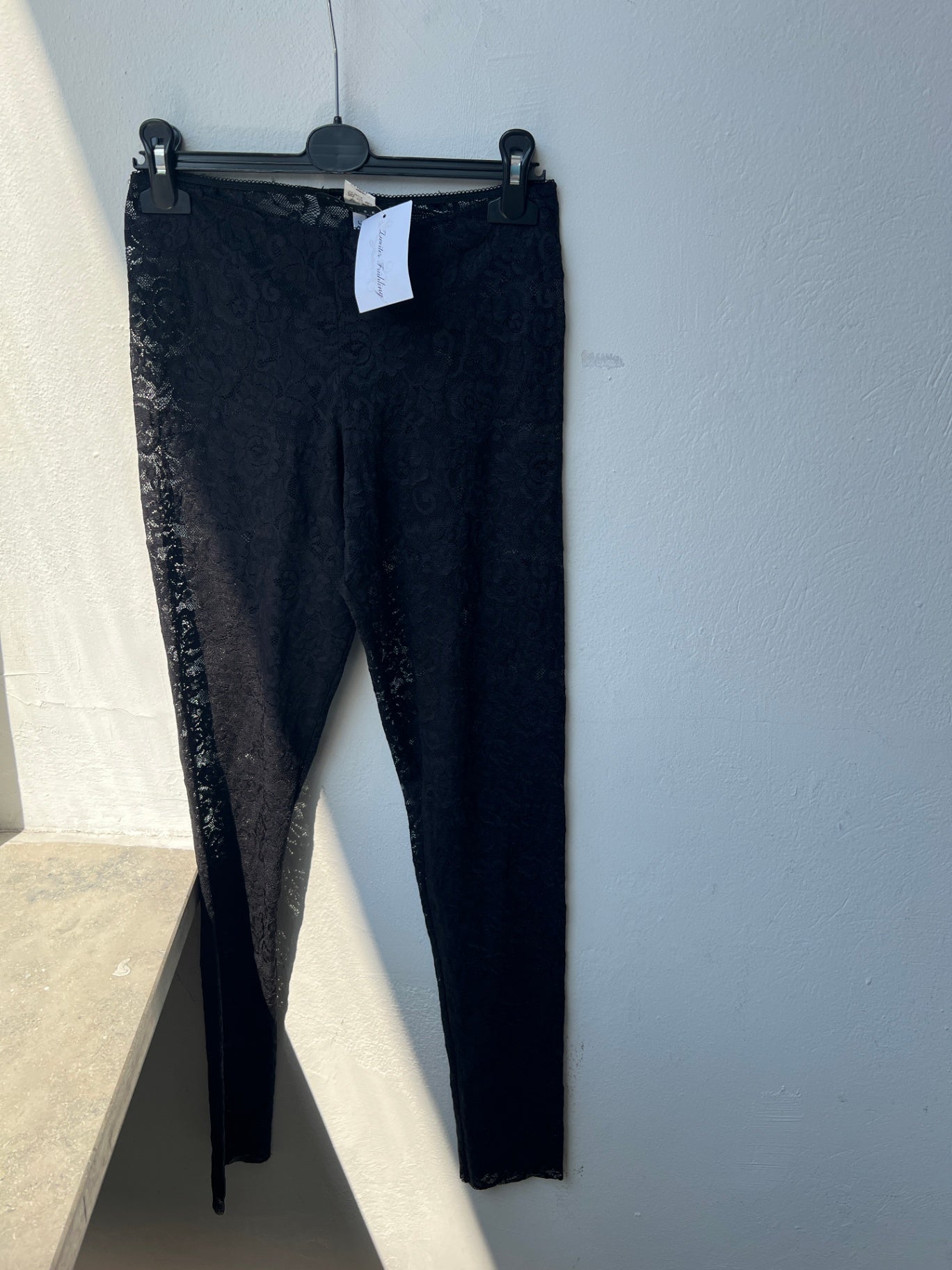 Hose aus Spitze S Schwarz