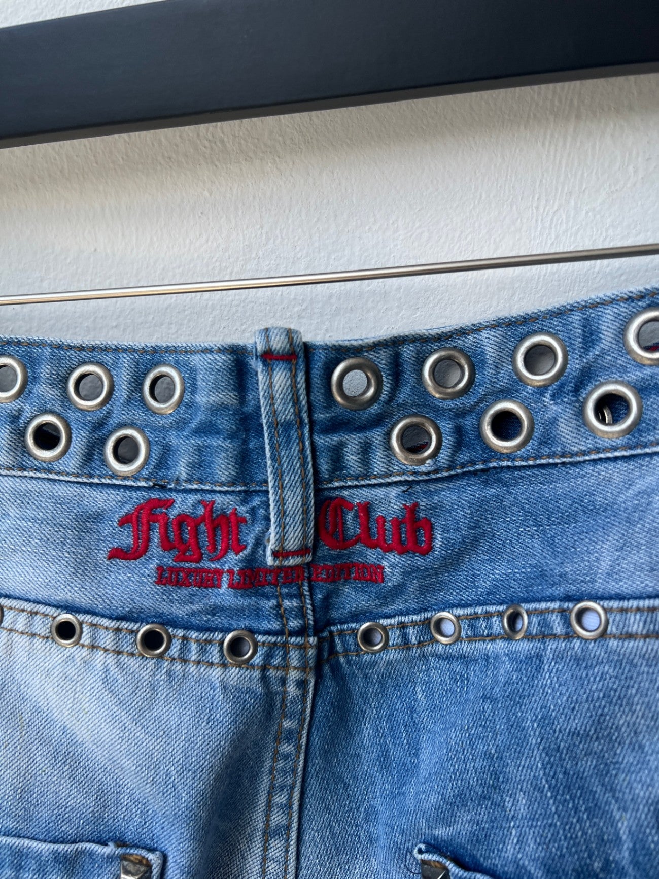 Phillipp Plein Jeans W34 Blau mit Silber Nieten