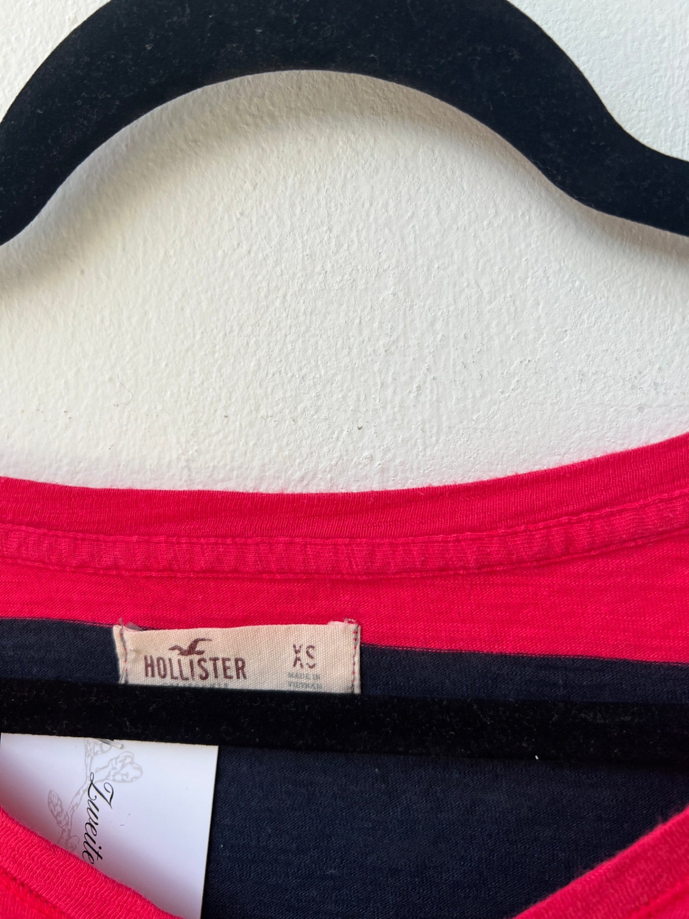 Hollister Pullover XS Rot, Blau gestreift