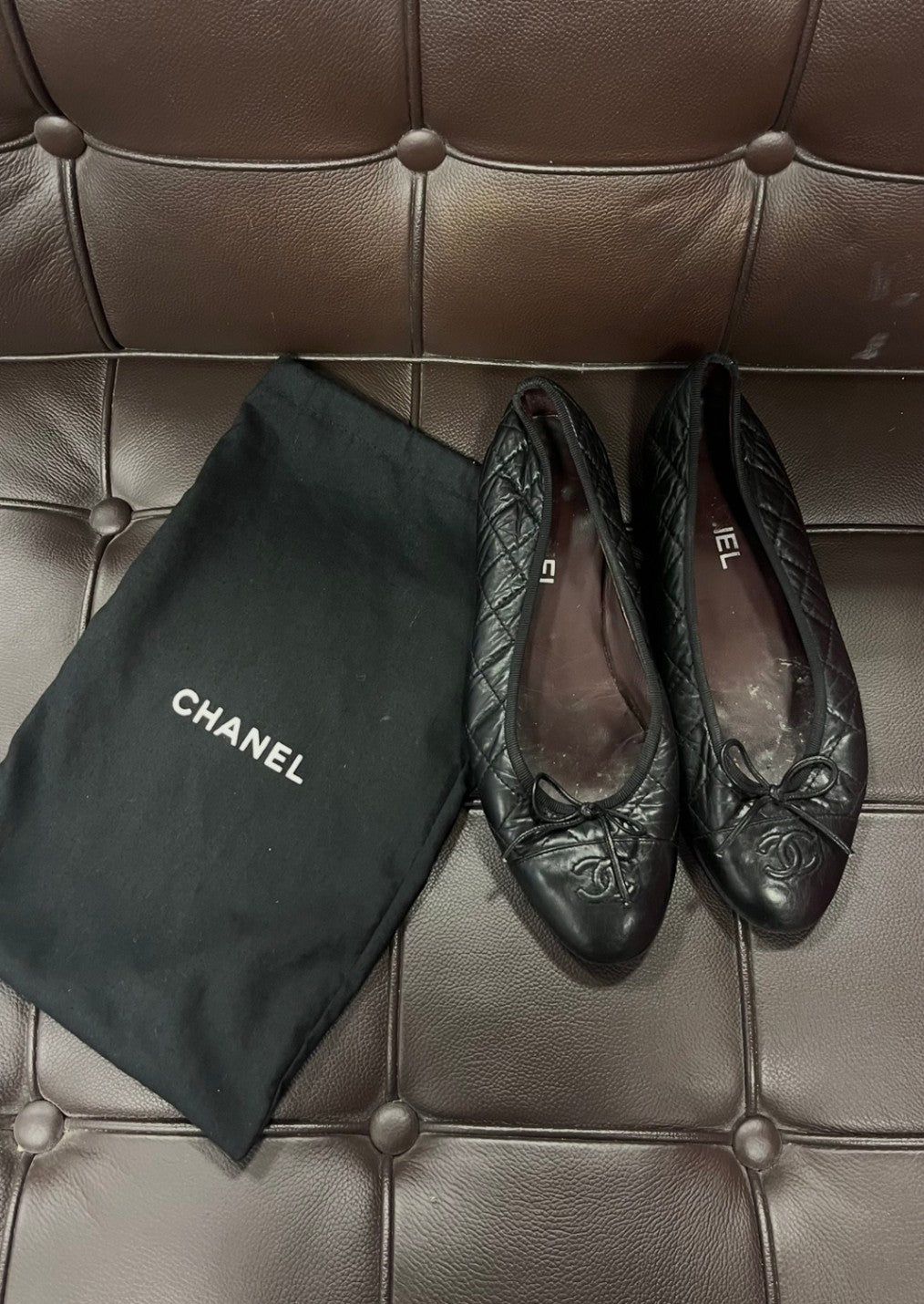 Chanel Ballerinas 38 Schwarz