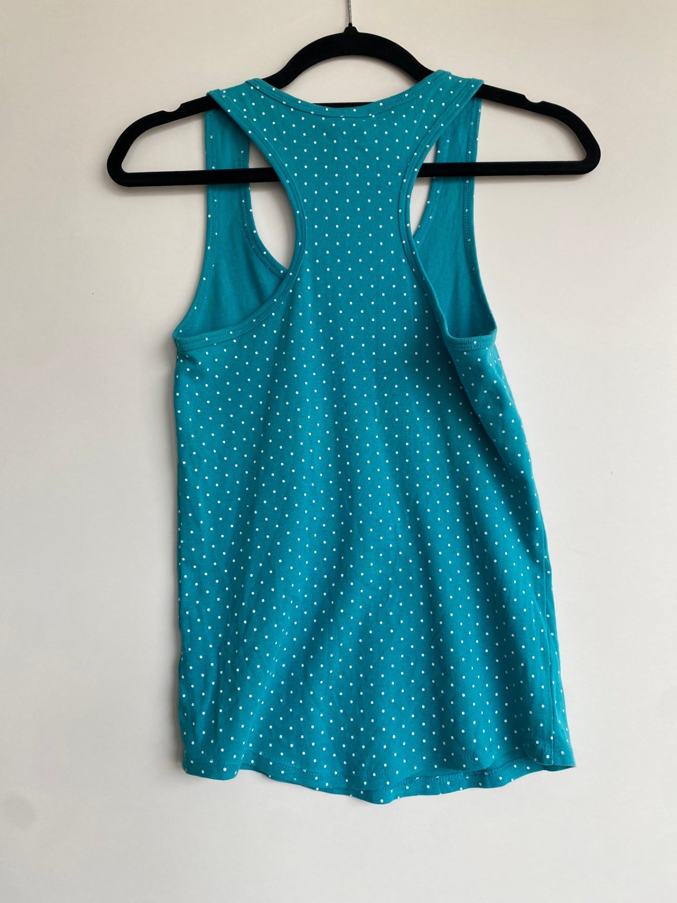 Top S Türkis mit Polka Dots