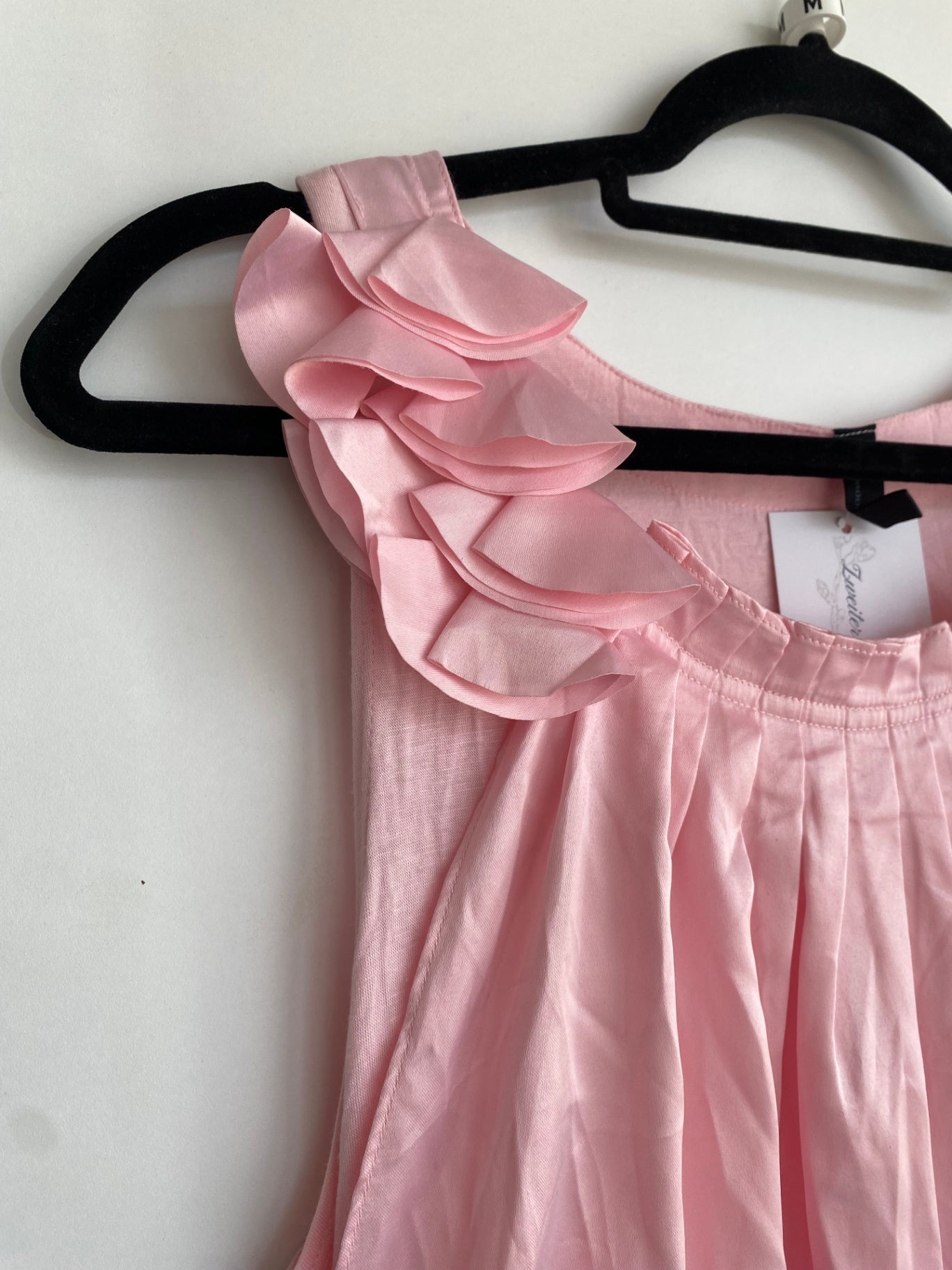 Ärmeloses langes Oberteil/Mini-Kleid Rosa