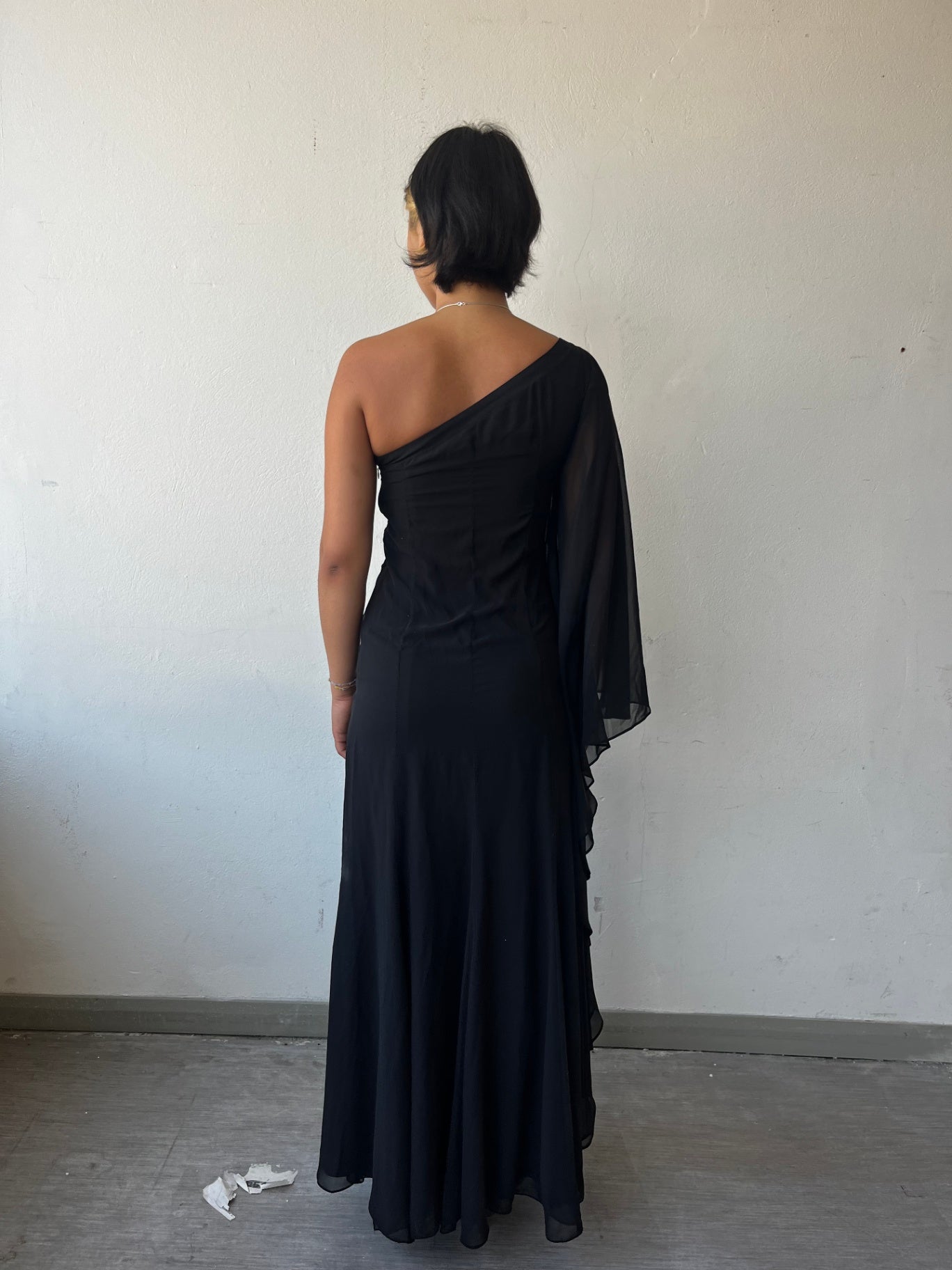 Kleid Schwarz mit bunten Mustern