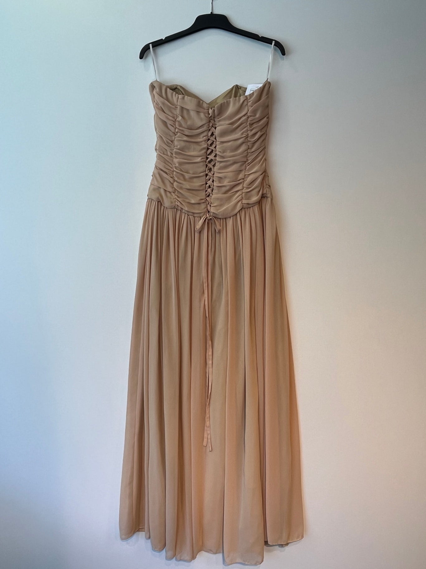 Abendkleid XS Beige