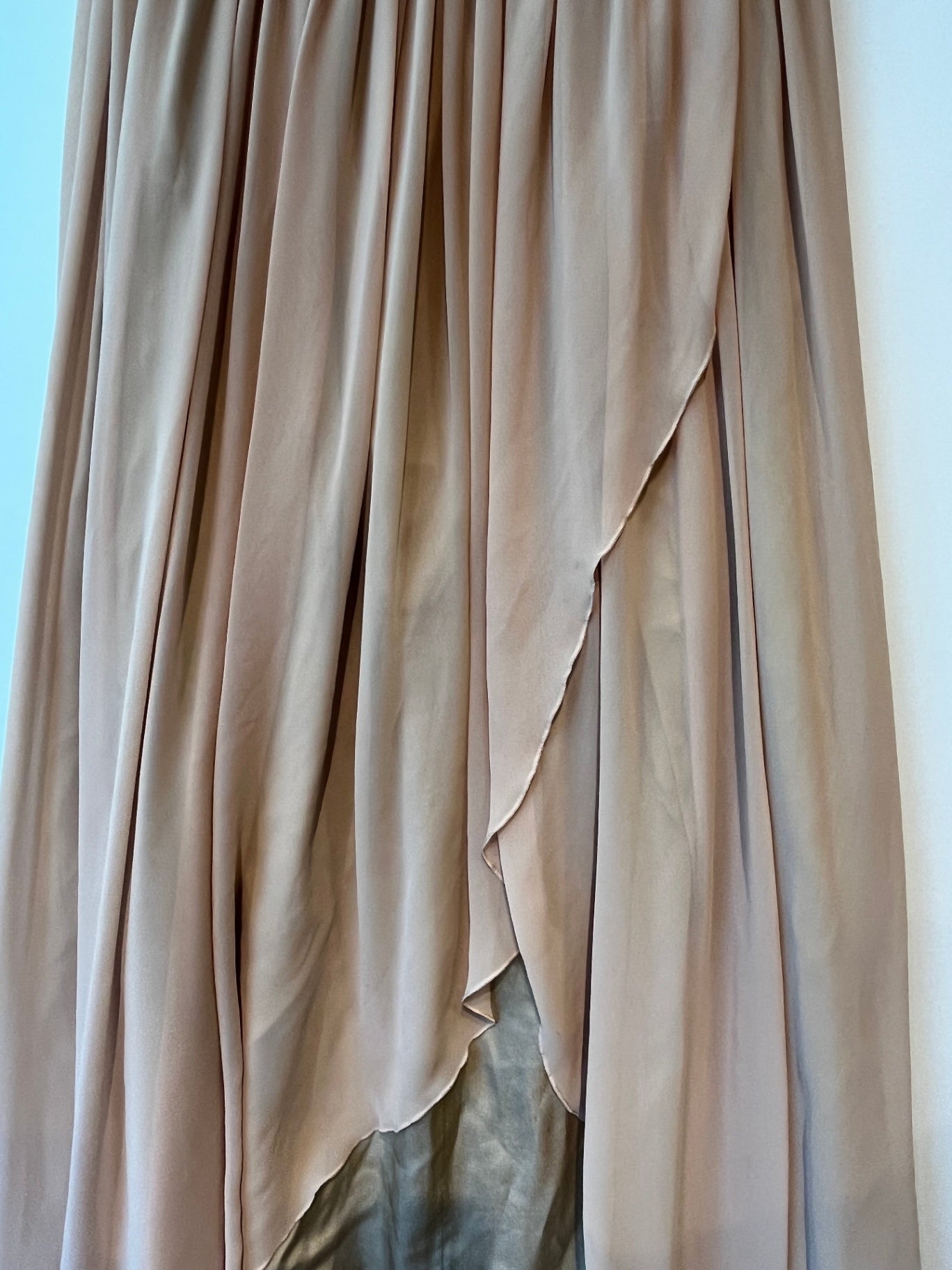 Abendkleid XS Beige