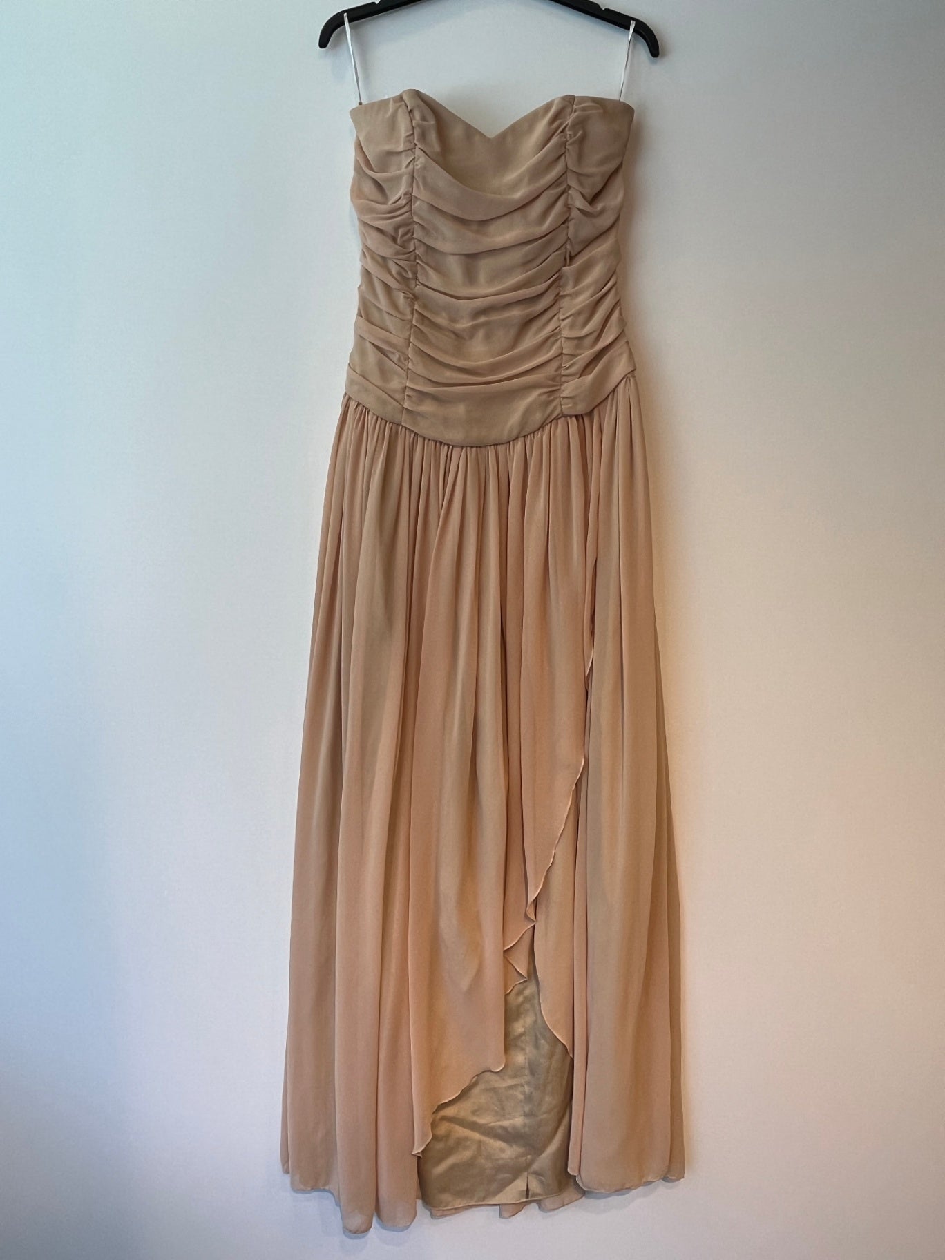 Abendkleid XS Beige