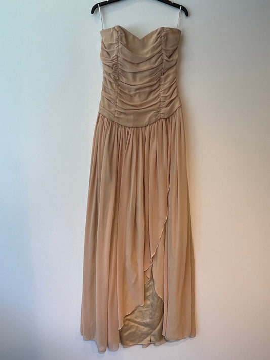 Abendkleid XS Beige